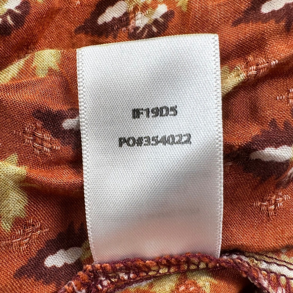 Idyllwind Miranda Lambert Paisley Boho Mini Dress Rust Women's XXL Pockets Fall - Picture 15 of 15